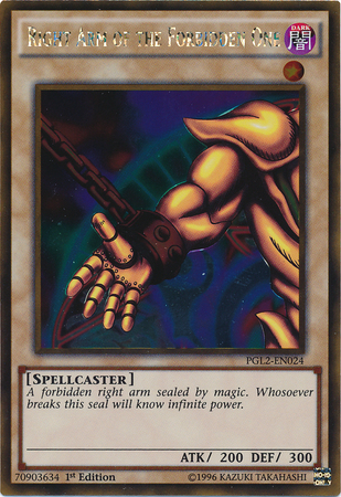 Right Arm of the Forbidden One [PGL2-EN024] Gold Rare | Card Merchant Takapuna