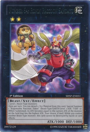 Number 64: Ronin Raccoon Sandayu [SHSP-EN051] Rare | Card Merchant Takapuna