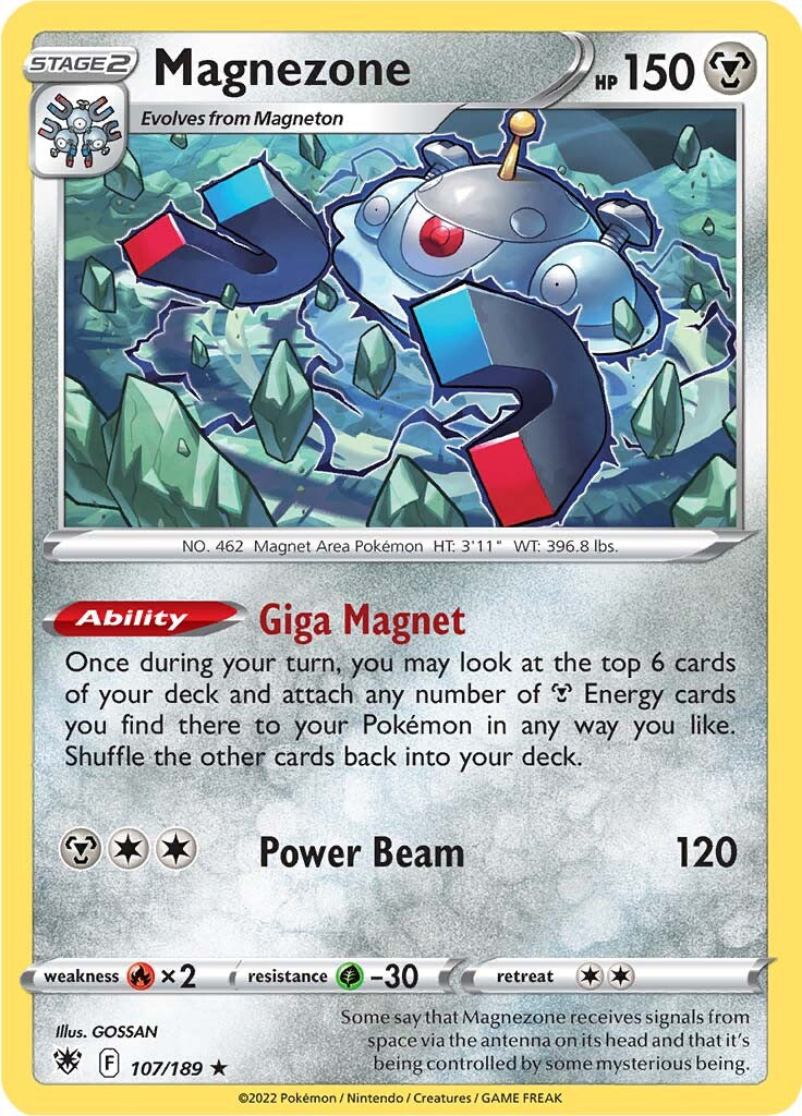 Magnezone (107/189) (Theme Deck Exclusive) [Sword & Shield: Astral Radiance] | Card Merchant Takapuna