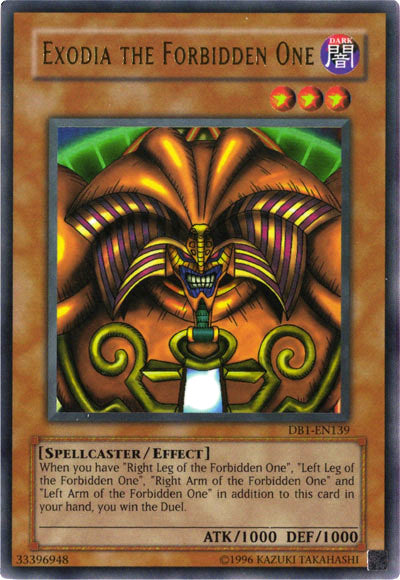 Exodia the Forbidden One [DB1-EN139] Ultra Rare | Card Merchant Takapuna