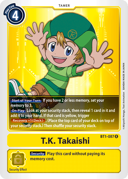 T.K. Takaishi [BT1-087] [Release Special Booster Ver.1.0] | Card Merchant Takapuna