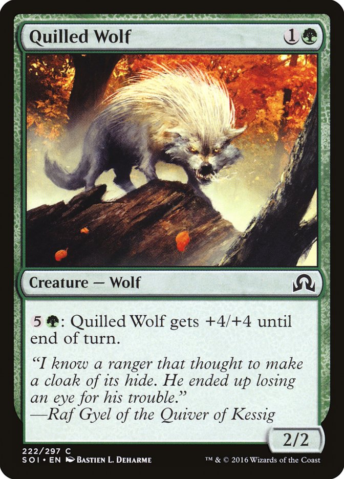 Quilled Wolf [Shadows over Innistrad] | Card Merchant Takapuna