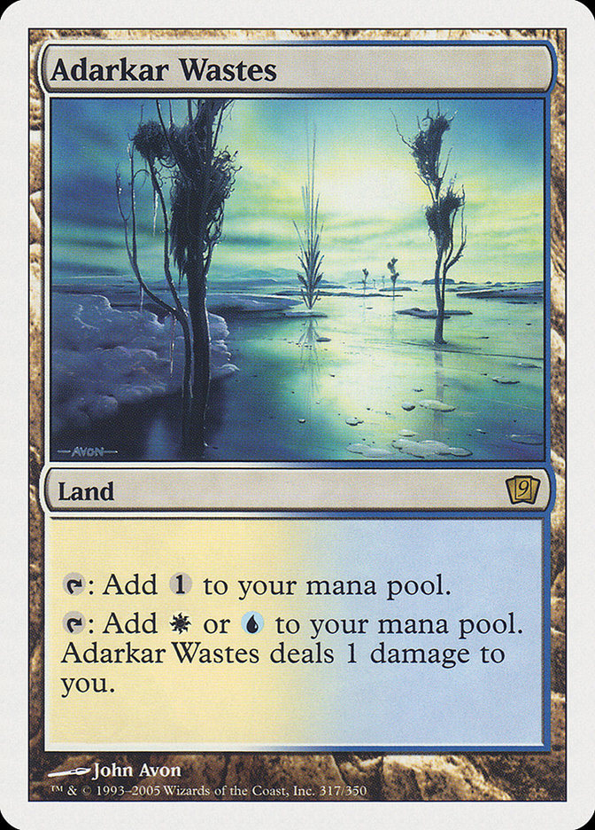 Adarkar Wastes [Ninth Edition] | Card Merchant Takapuna