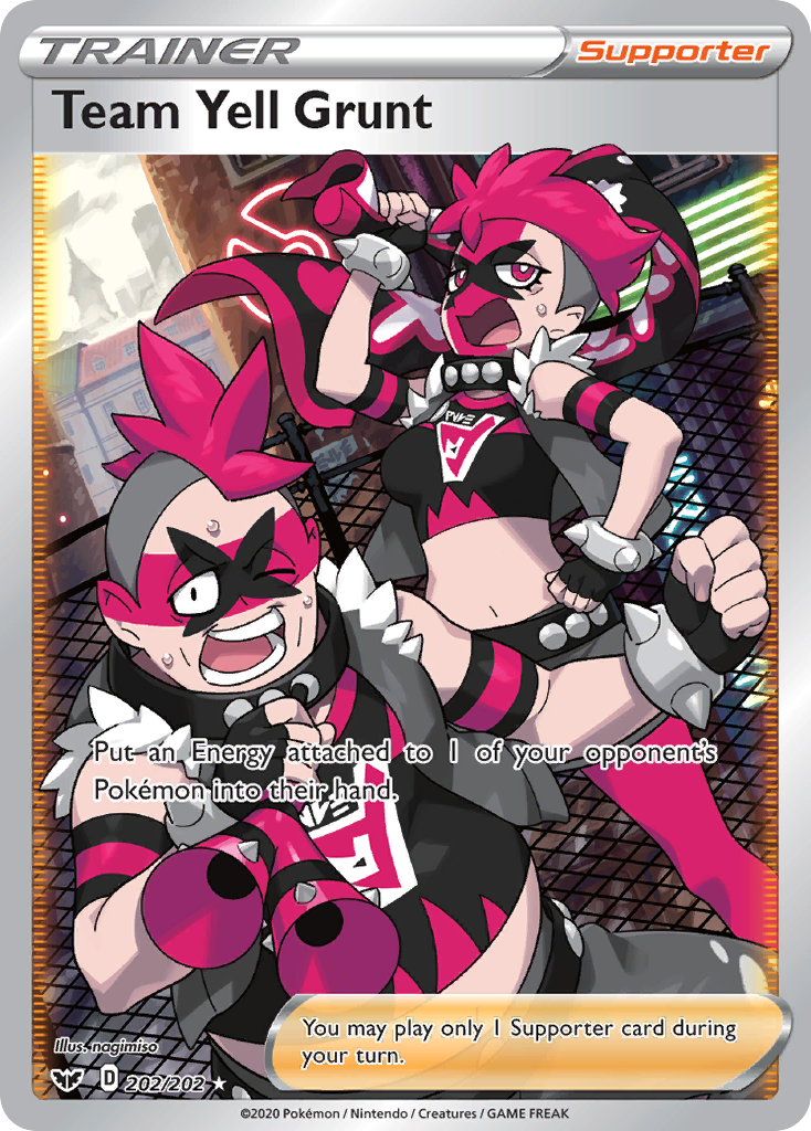 Team Yell Grunt (202/202) [Sword & Shield: Base Set] | Card Merchant Takapuna