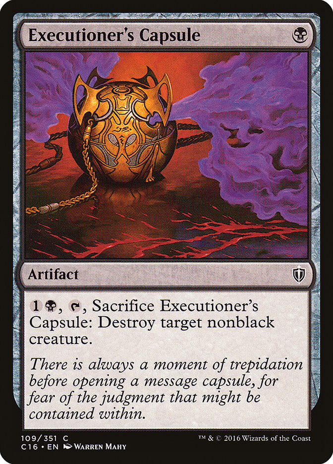 Executioner's Capsule [Commander 2016] | Card Merchant Takapuna