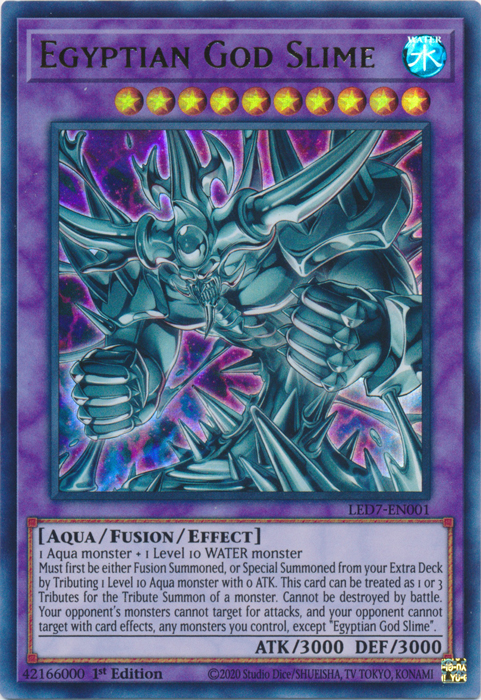 Egyptian God Slime [LED7-EN001] Ultra Rare | Card Merchant Takapuna