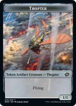 Myr // Thopter (010) Double-Sided Token [The Brothers' War Commander Tokens] | Card Merchant Takapuna