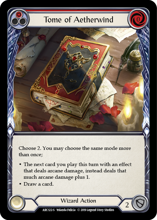 Tome of Aetherwind [ARC122-S] (Arcane Rising)  1st Edition Normal | Card Merchant Takapuna