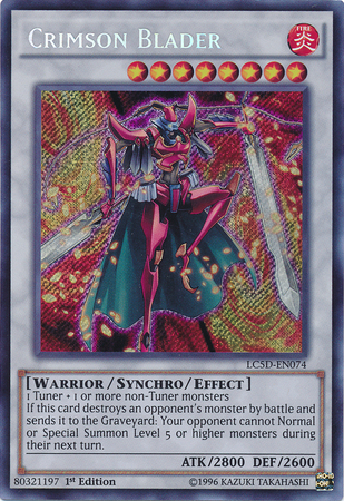 Crimson Blader [LC5D-EN074] Secret Rare | Card Merchant Takapuna