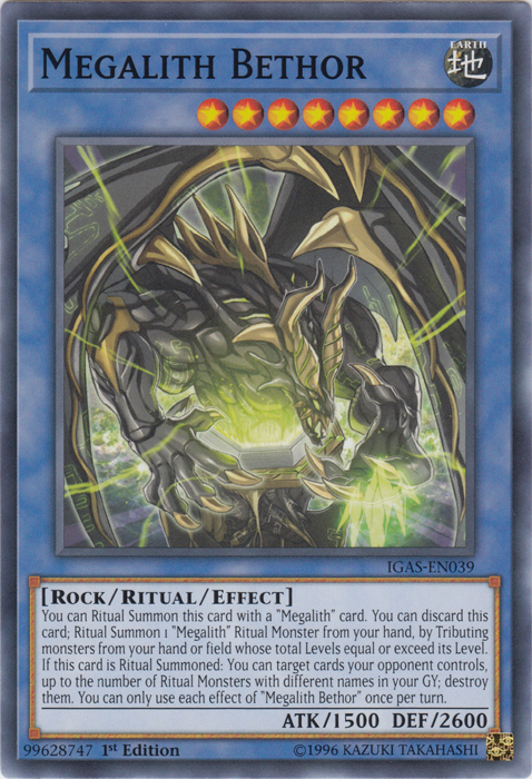 Megalith Bethor [IGAS-EN039] Common | Card Merchant Takapuna