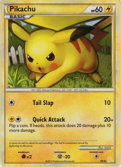 Pikachu (16/30) [HeartGold & SoulSilver: Trainer Kit - Raichu] | Card Merchant Takapuna