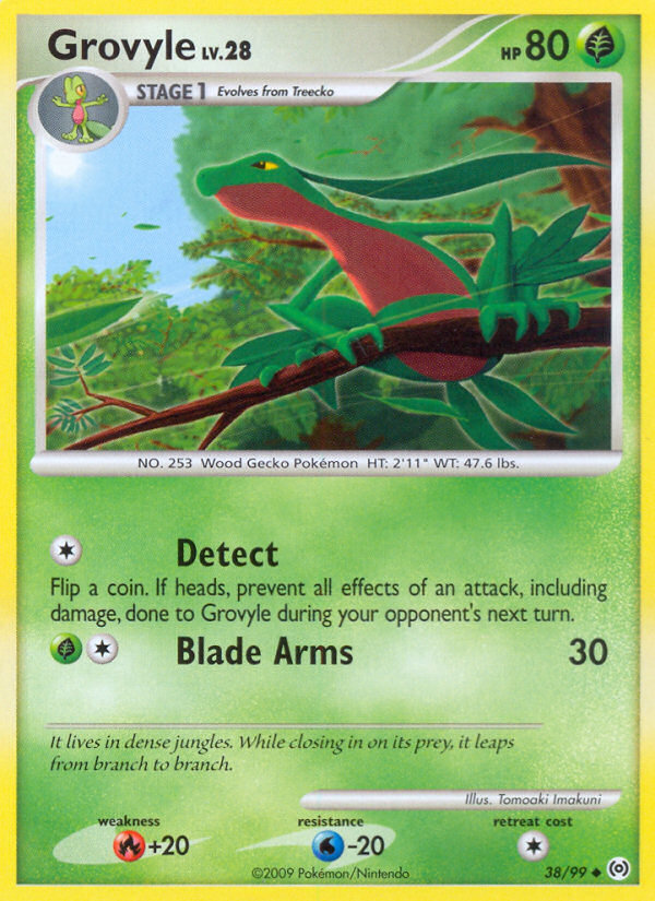 Grovyle (38/99) [Platinum: Arceus] | Card Merchant Takapuna