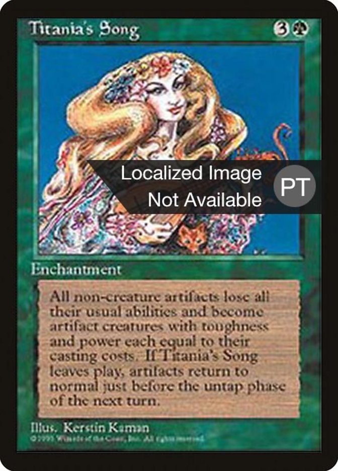 Titania's Song [Fourth Edition (Foreign Black Border)] | Card Merchant Takapuna