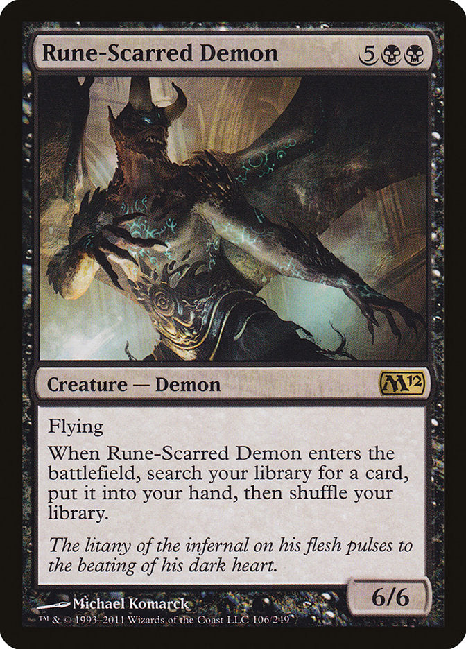 Rune-Scarred Demon [Magic 2012] | Card Merchant Takapuna