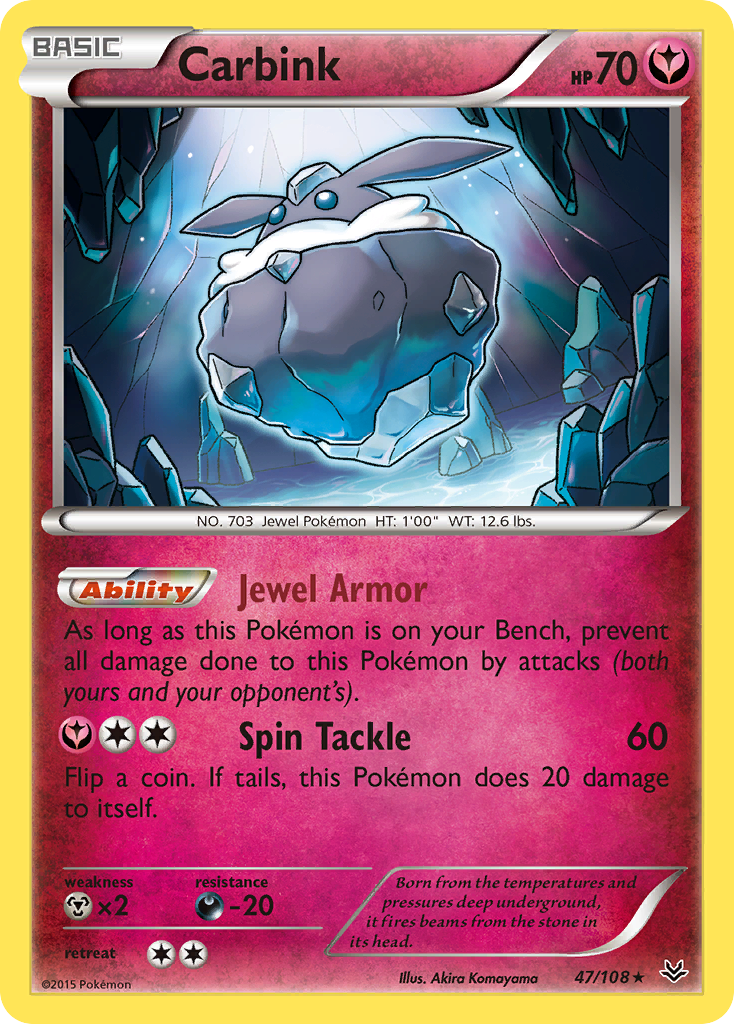 Carbink (47/108) [XY: Roaring Skies] | Card Merchant Takapuna