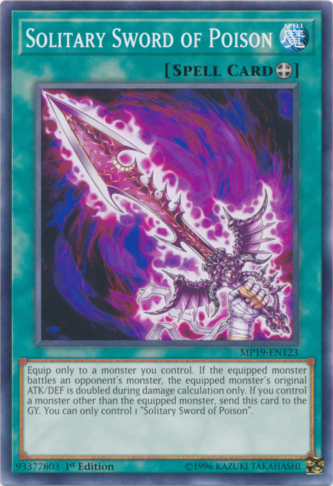 Solitary Sword of Poison [MP19-EN123] Common | Card Merchant Takapuna