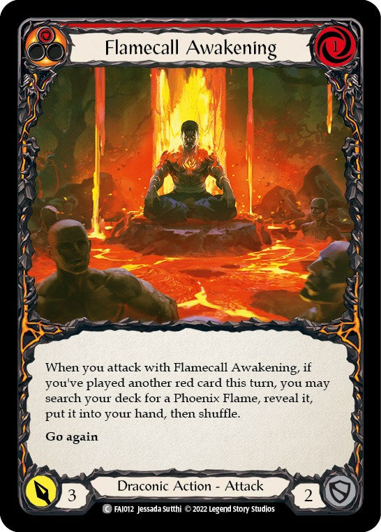 Flamecall Awakening [FAI012] (Uprising Fai Blitz Deck) | Card Merchant Takapuna