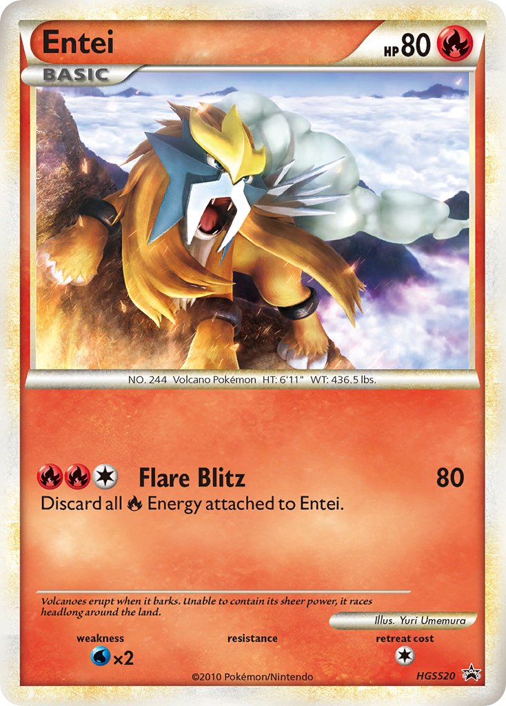 Entei (HGSS20) [HeartGold & SoulSilver: Black Star Promos] | Card Merchant Takapuna