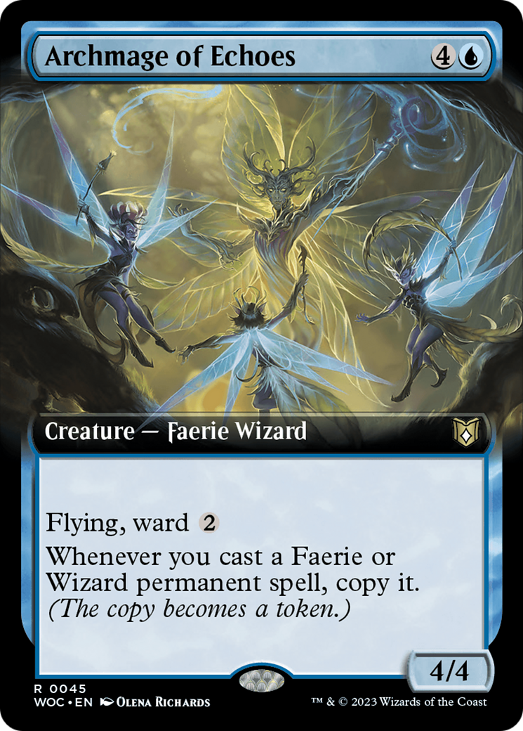 Archmage of Echoes (Extended Art) [Wilds of Eldraine Commander] | Card Merchant Takapuna