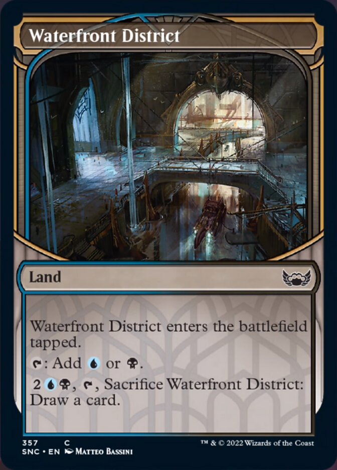 Waterfront District (Showcase Skyscraper) [Streets of New Capenna] | Card Merchant Takapuna