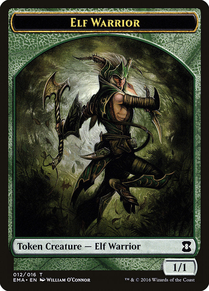 Elf Warrior Token [Eternal Masters Tokens] | Card Merchant Takapuna