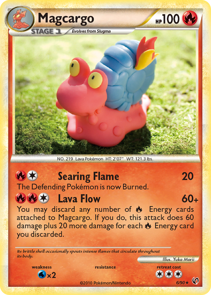 Magcargo (6/90) [HeartGold & SoulSilver: Undaunted] | Card Merchant Takapuna