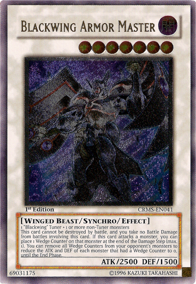 Blackwing Armor Master [CRMS-EN041] Ultimate Rare | Card Merchant Takapuna