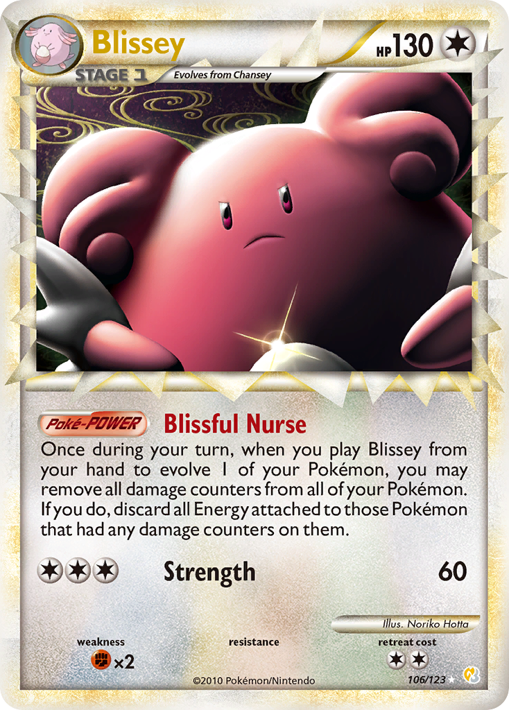 Blissey (106/123) [HeartGold & SoulSilver: Base Set] | Card Merchant Takapuna