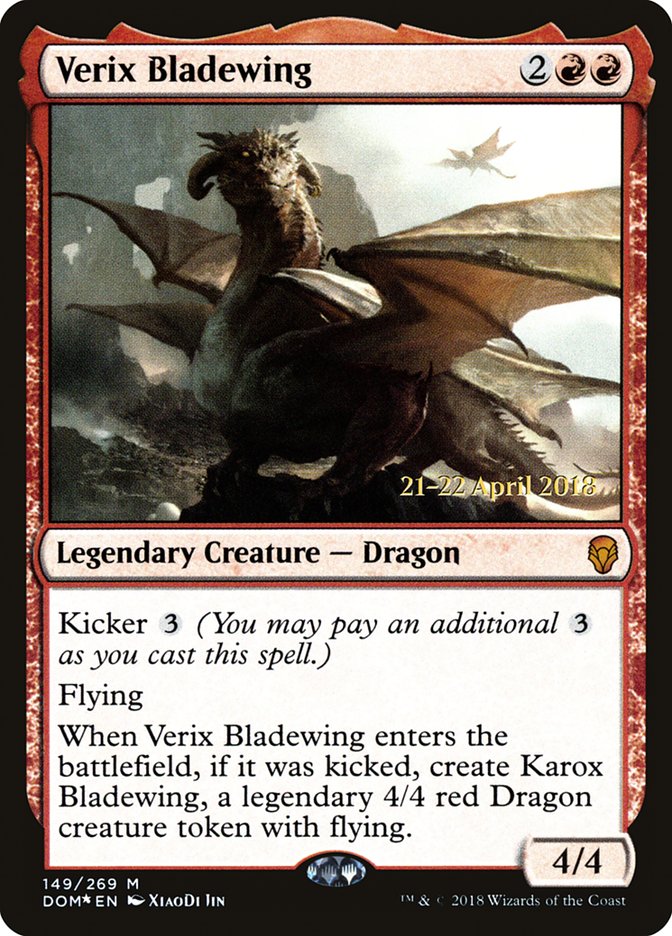 Verix Bladewing [Dominaria Prerelease Promos] | Card Merchant Takapuna