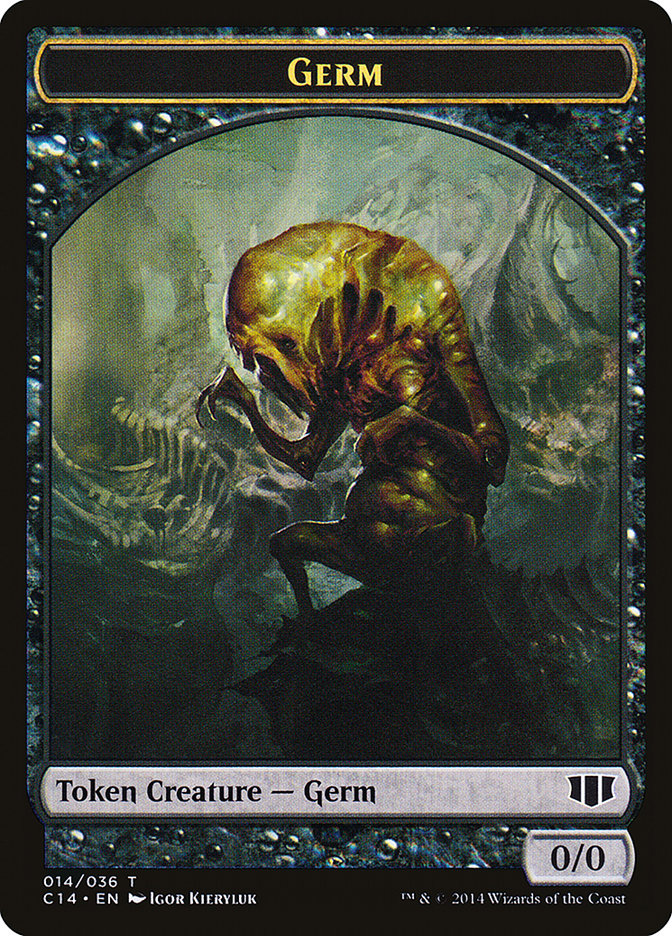 Stoneforged Blade // Germ Double-Sided Token [Commander 2014 Tokens] | Card Merchant Takapuna