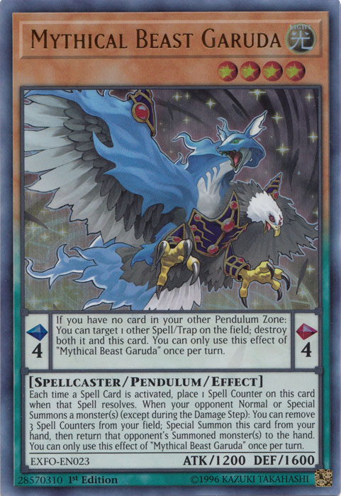 Mythical Beast Garuda [EXFO-EN023] Ultra Rare | Card Merchant Takapuna