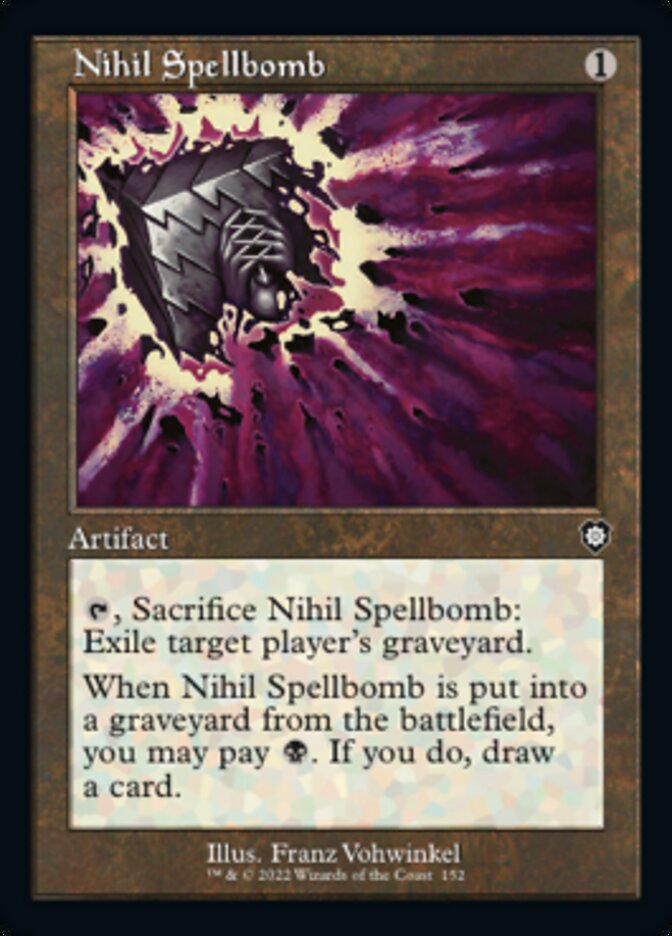 Nihil Spellbomb (Retro) [The Brothers' War Commander] | Card Merchant Takapuna