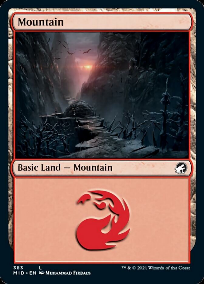 Mountain (383) [Innistrad: Midnight Hunt] | Card Merchant Takapuna