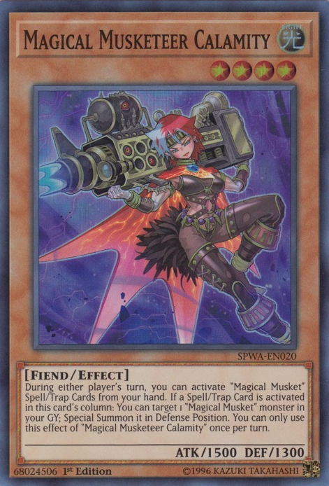 Magical Musketeer Calamity [SPWA-EN020] Super Rare | Card Merchant Takapuna