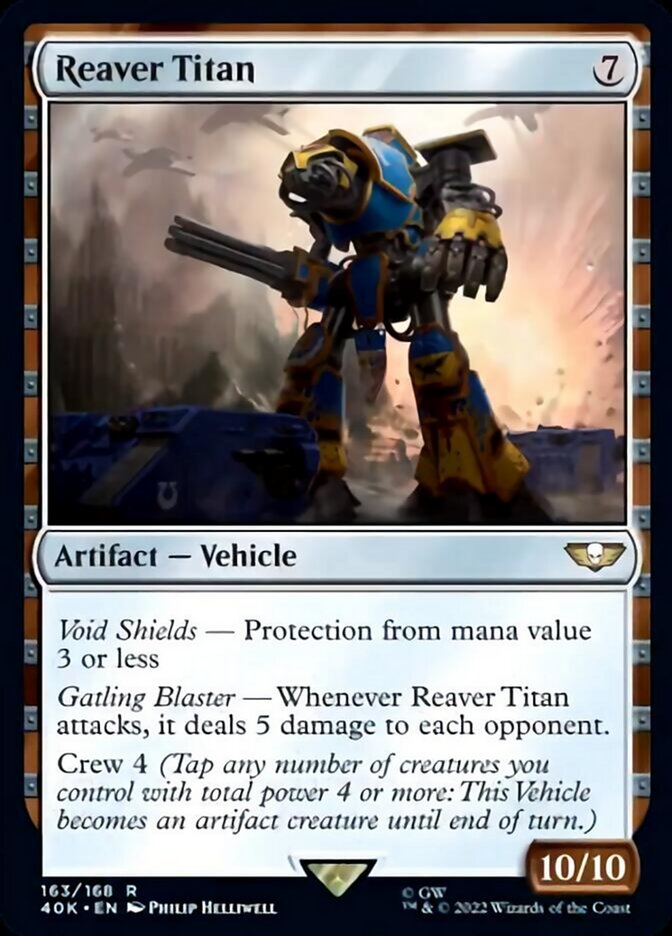 Reaver Titan (Surge Foil) [Warhammer 40,000] | Card Merchant Takapuna