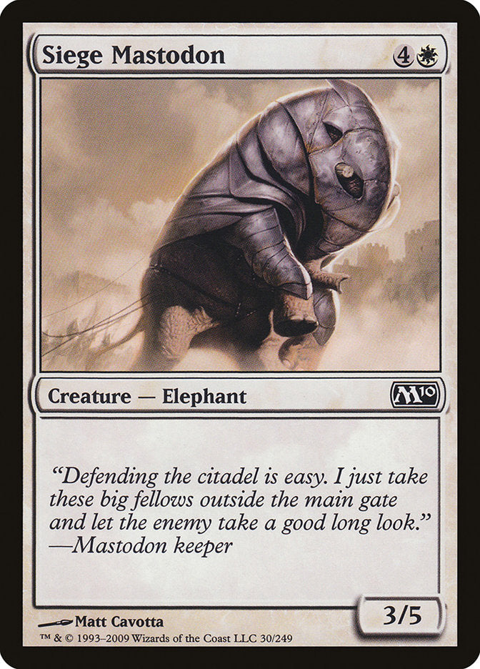 Siege Mastodon [Magic 2010] | Card Merchant Takapuna