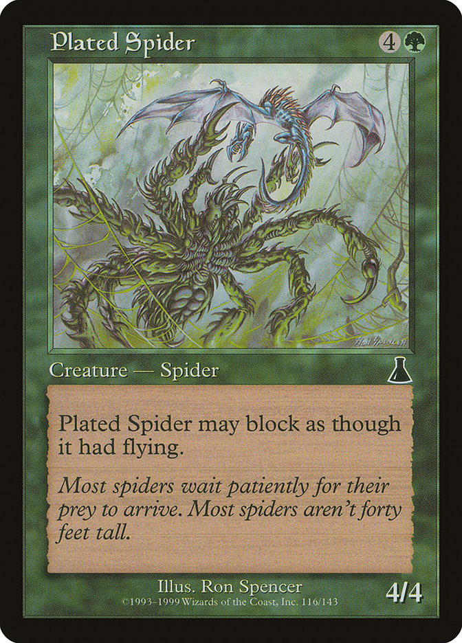 Plated Spider [Urza's Destiny] | Card Merchant Takapuna