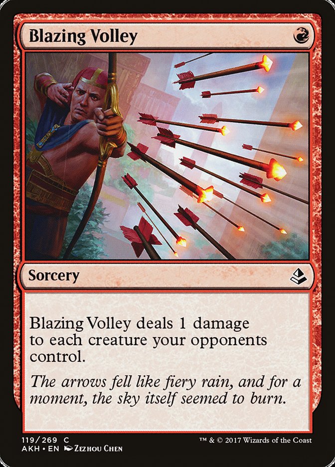 Blazing Volley [Amonkhet] | Card Merchant Takapuna