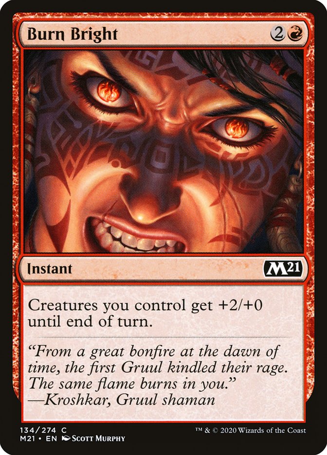 Burn Bright [Core Set 2021] | Card Merchant Takapuna