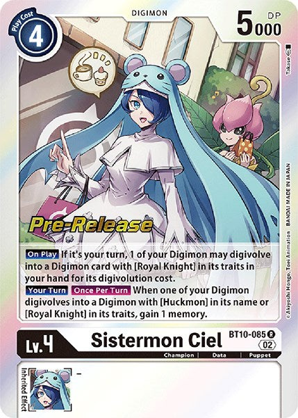 Sistermon Ciel [BT10-085] [Xros Encounter Pre-Release Cards] | Card Merchant Takapuna