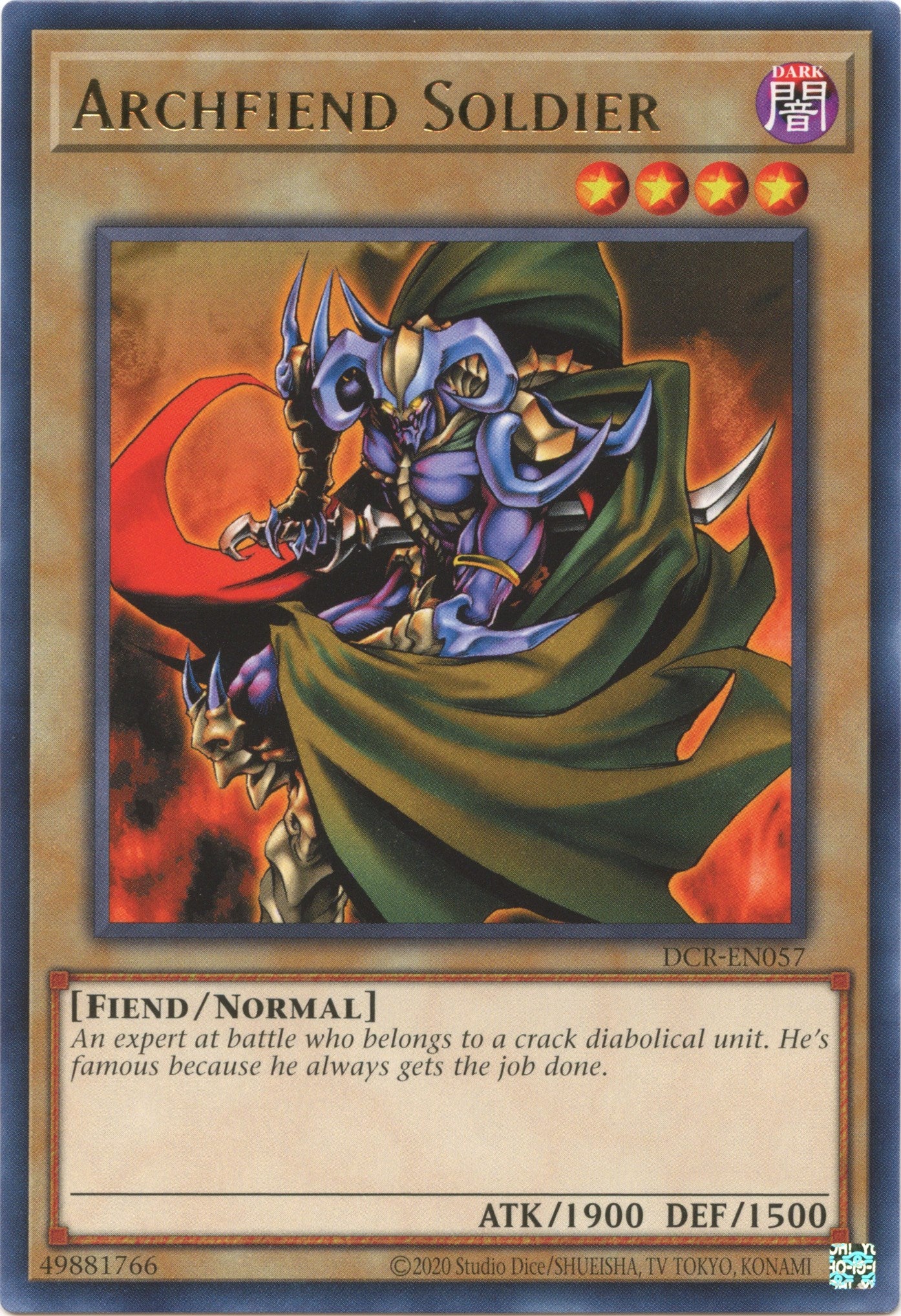 Archfiend Soldier (25th Anniversary) [DCR-EN057] Rare | Card Merchant Takapuna