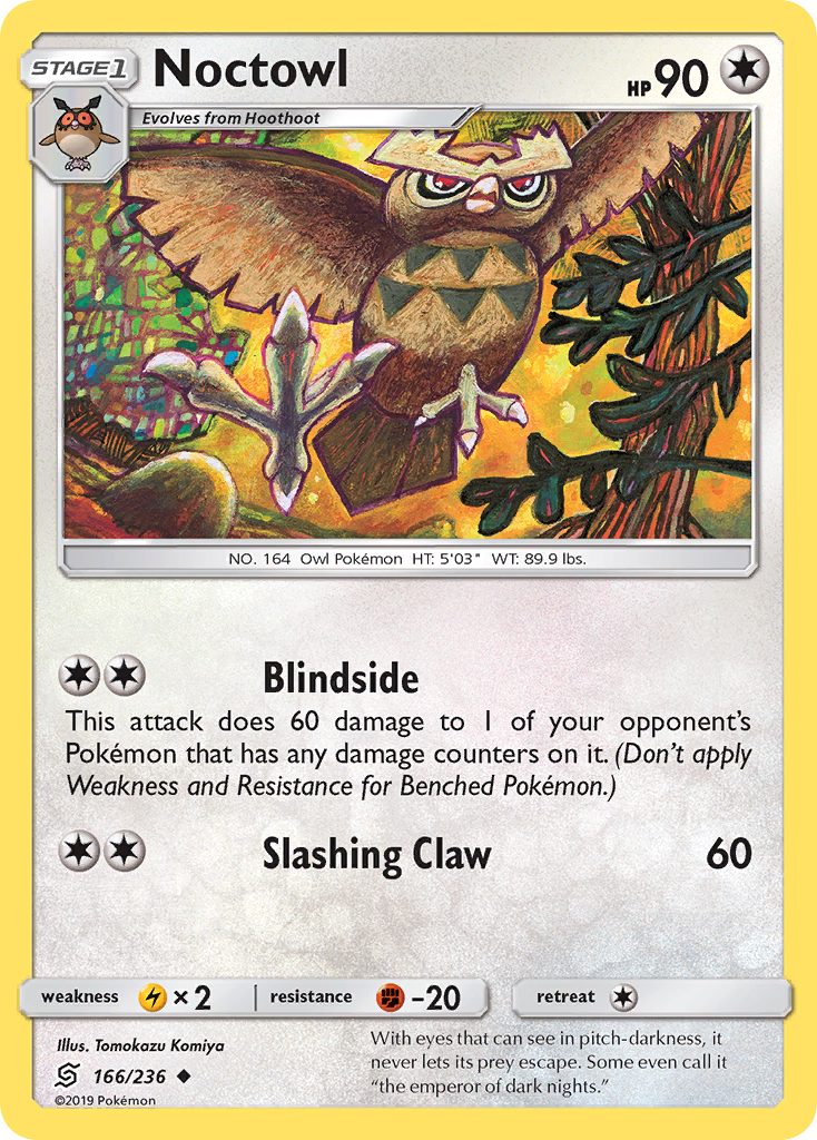 Noctowl (166/236) [Sun & Moon: Unified Minds] | Card Merchant Takapuna