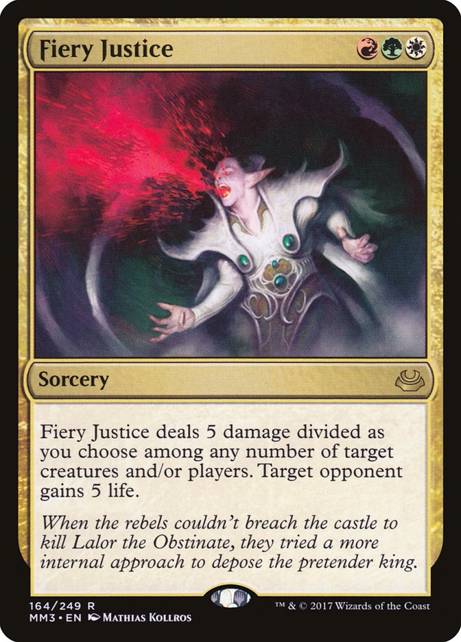 Fiery Justice [Modern Masters 2017] | Card Merchant Takapuna