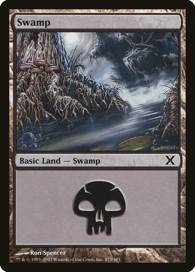 Swamp (373) [Tenth Edition] | Card Merchant Takapuna