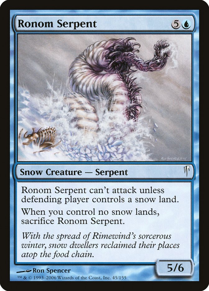 Ronom Serpent [Coldsnap] | Card Merchant Takapuna