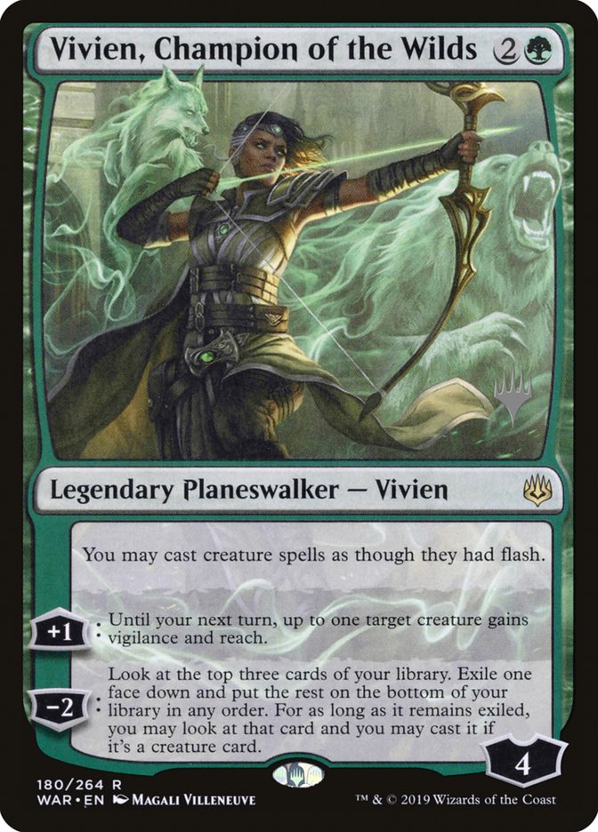 Vivien, Champion of the Wilds (Promo Pack) [War of the Spark Promos] | Card Merchant Takapuna