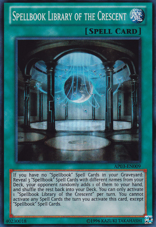 Spellbook Library of the Crescent [AP03-EN009] Super Rare | Card Merchant Takapuna