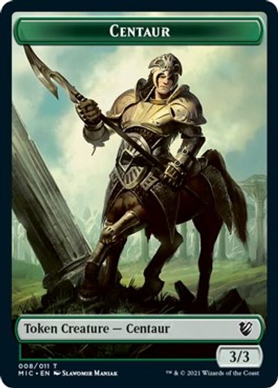 Centaur // Wolf Double-Sided Token [Innistrad: Midnight Hunt Commander Tokens] | Card Merchant Takapuna