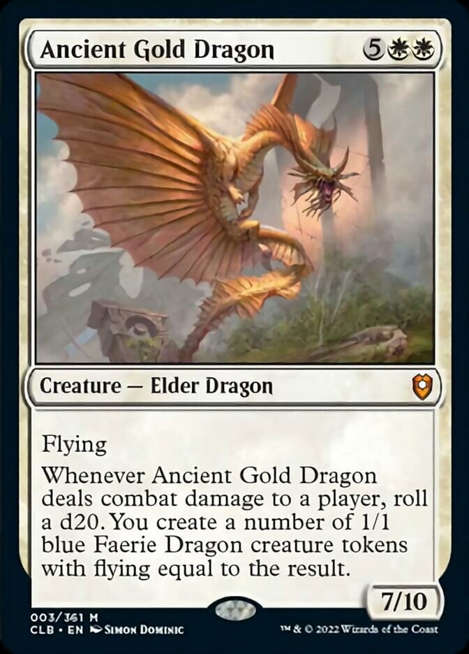 Ancient Gold Dragon [Commander Legends: Battle for Baldur's Gate] | Card Merchant Takapuna