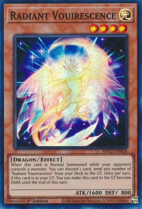 Radiant Vouirescence [MP22-EN018] Super Rare | Card Merchant Takapuna